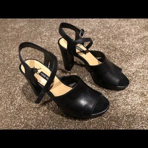Nine West open toed heels